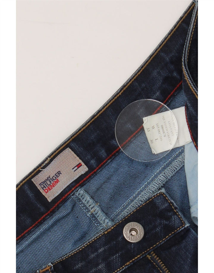 TOMMY HILFIGER Womens Straight Jeans W33 L30 Navy Blue Cotton Vintage Tommy Hilfiger and Second-Hand Tommy Hilfiger from Messina Hembry 