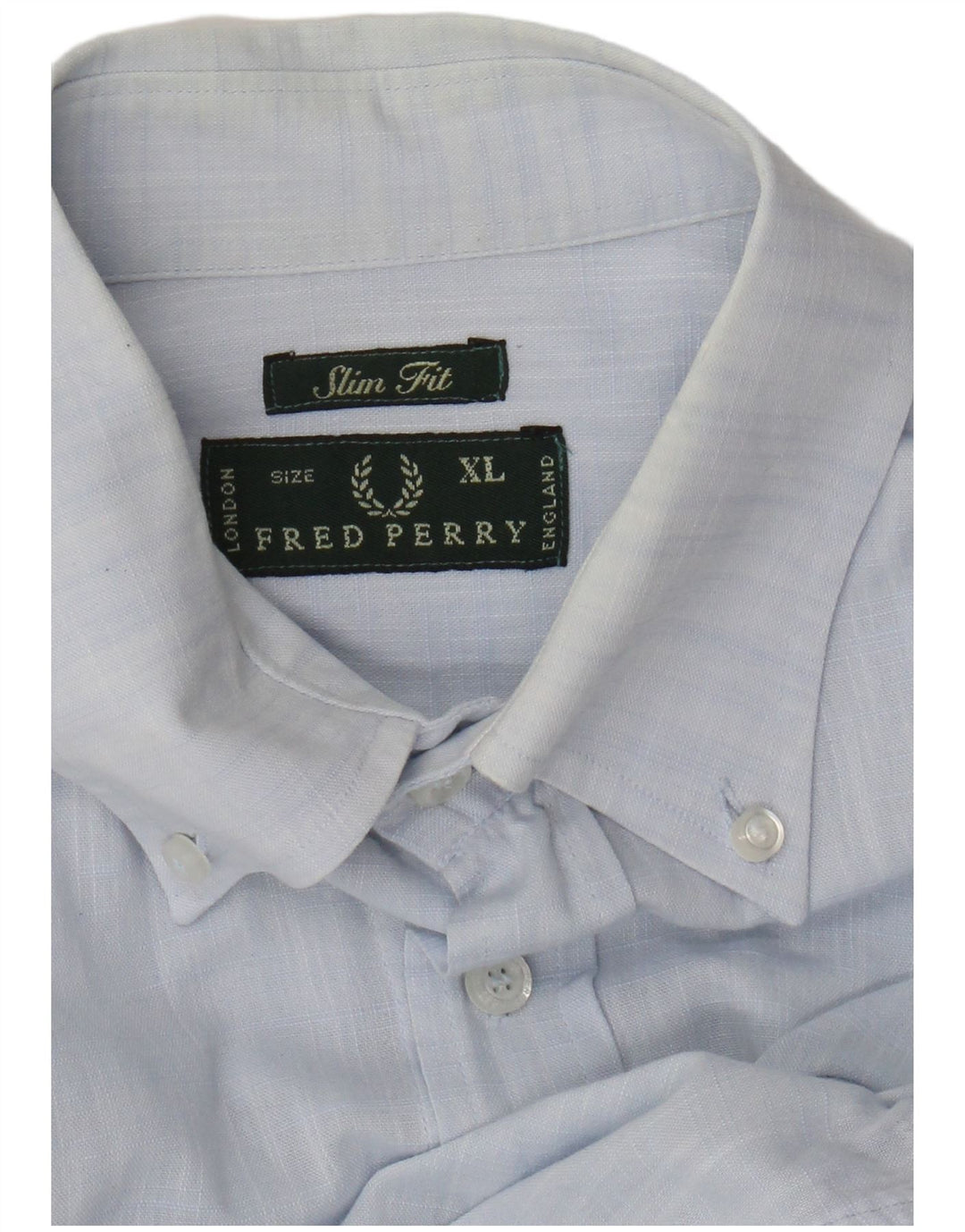 Fred Perry Herre Slim Fit Shirt XL Blå