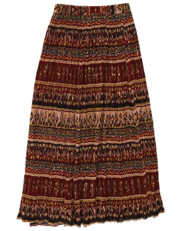 Broadway Dame Maxi Nederdel Medium W28 Burgundy Floral
