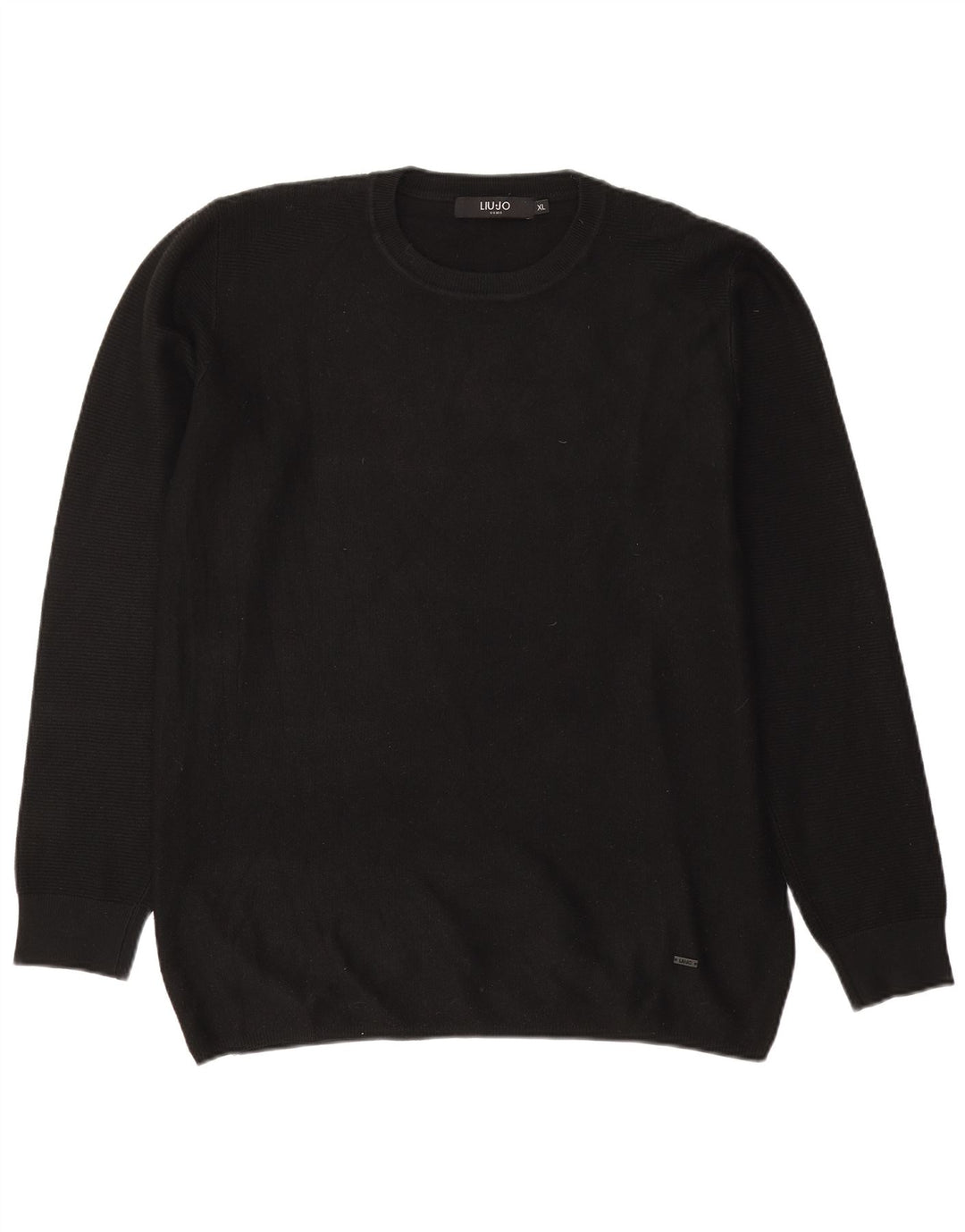 Liu Jo Herre sweater med rund hals XL sort viskose