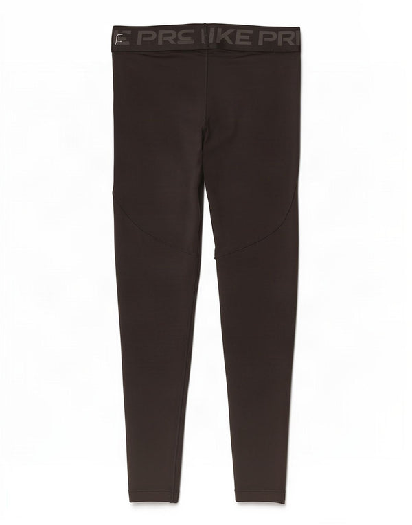 Nike Womens Therma-Fit grafiske leggings UK 12 Medium Black Polyester
