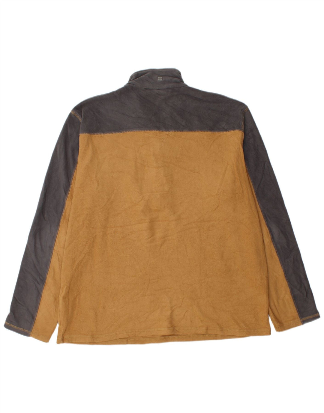 Mountain Warehouse Herre lynlås hals fleece jumper stor orange farveblok