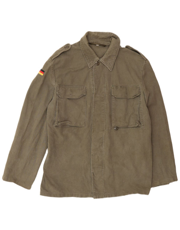 Vintage Herre Military Jacket UK 40 Large Khaki
