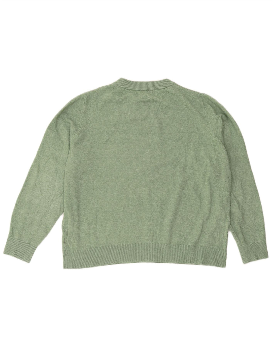 Marks & Spencer Dame Oversized Crew Neck sweater UK 16 Large Green