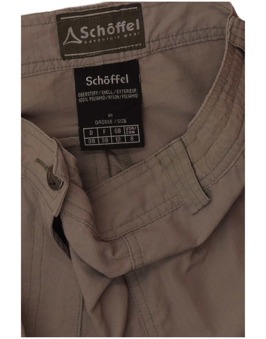 SCHOFFEL koniske fritidsbukser til kvinder UK 12 Medium W28 L32 Grå