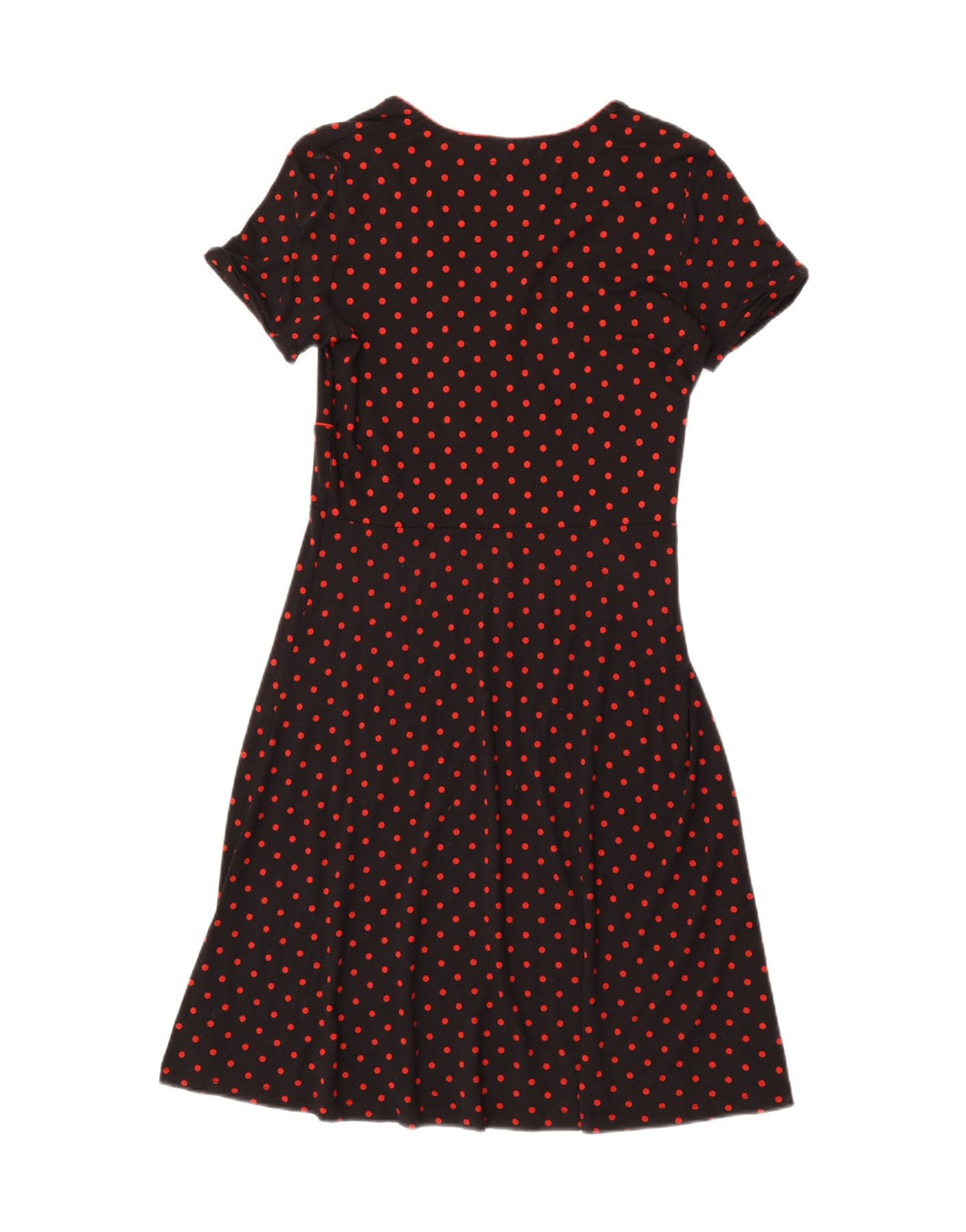 JOE BROWNS Womens A-Line Dress UK 12 Medium  Black Polka Dot
