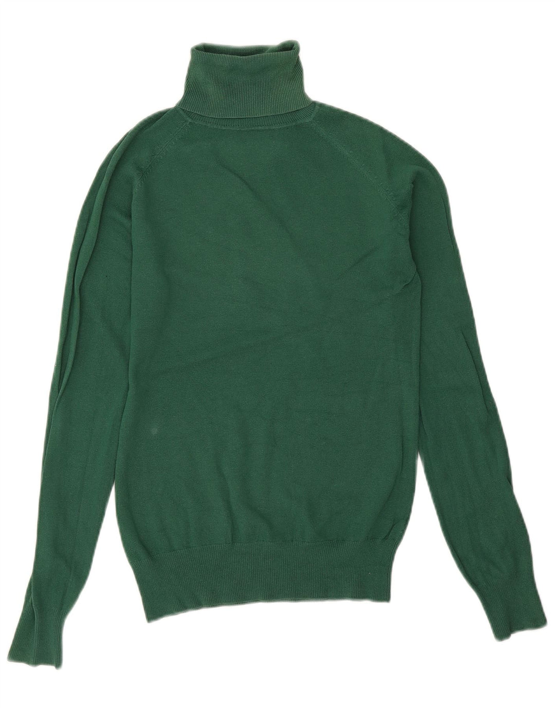 Zara Dame Rullehals Sweater UK 14 Stor Grøn