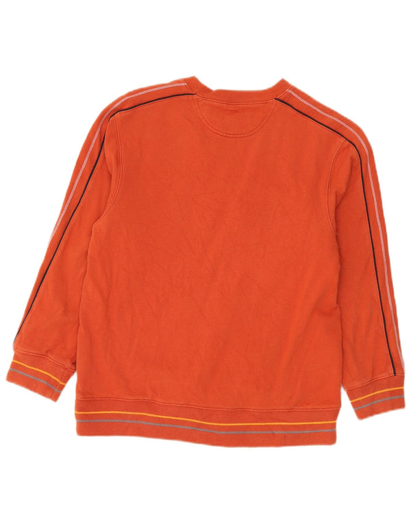 CHAMPION Drenge Grafisk Sweatshirt Jumper 11-12 år Stor Orange Bomuld