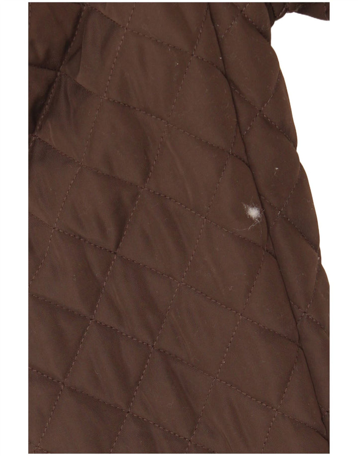 London Fog Herre Quiltet Jakke UK 40 Stor Brun Polyester