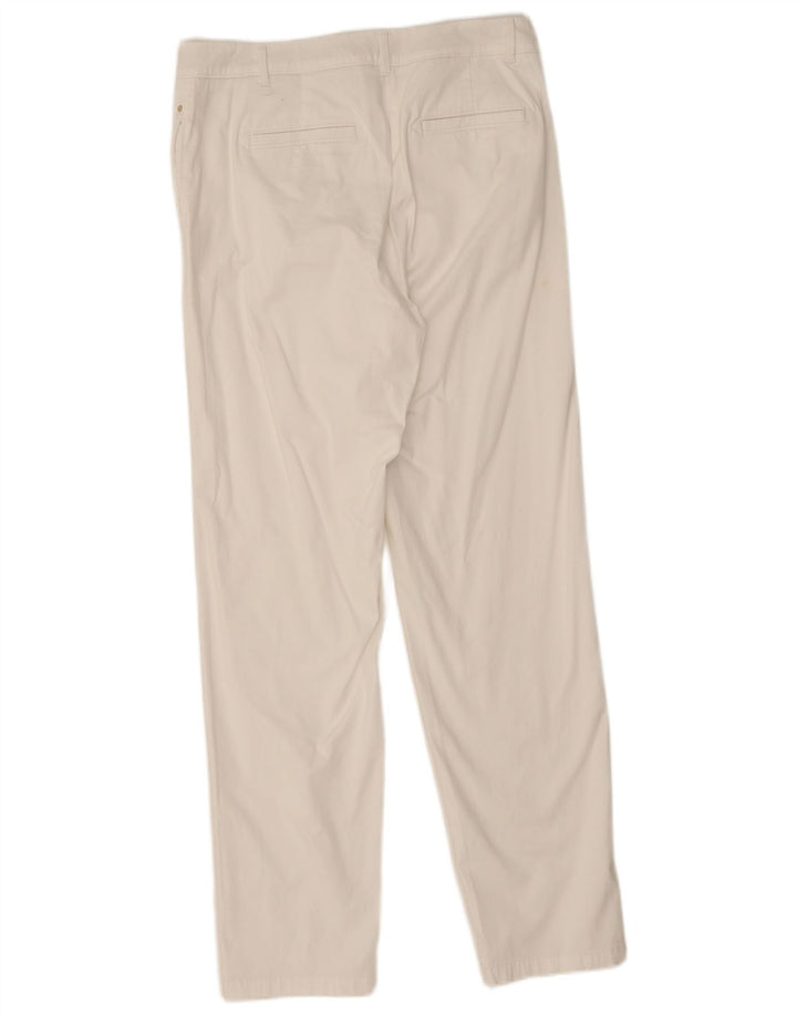Marks & Spencer Lige Chinobukser til kvinder UK 12 Medium W32 L30 Hvid