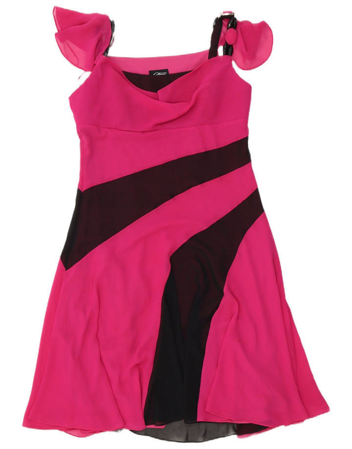 Gattinoni Dame A-Line Kjole IT 48 XL Pink Colourblock Polyester