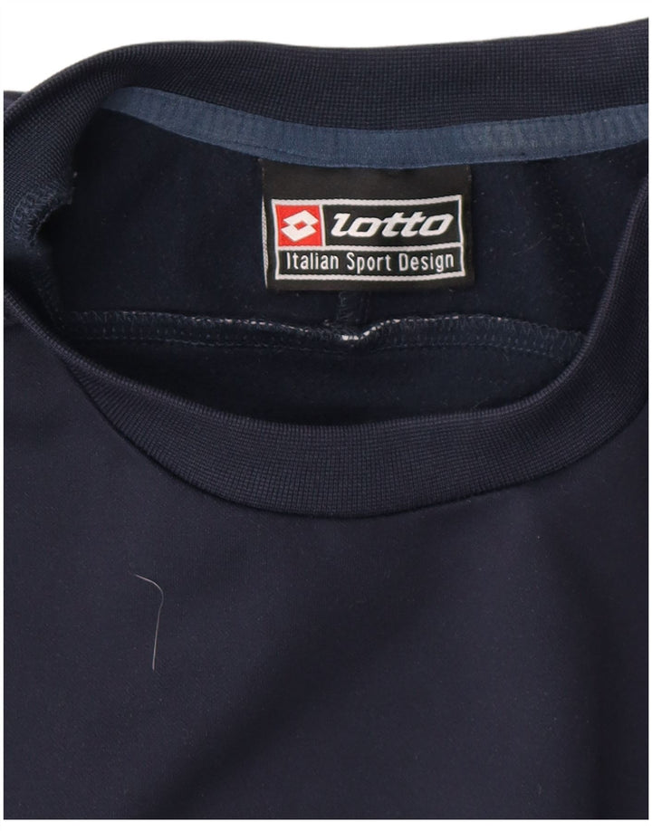 LOTTO Herre Grafisk Sweatshirt Jumper Medium Navy Blue