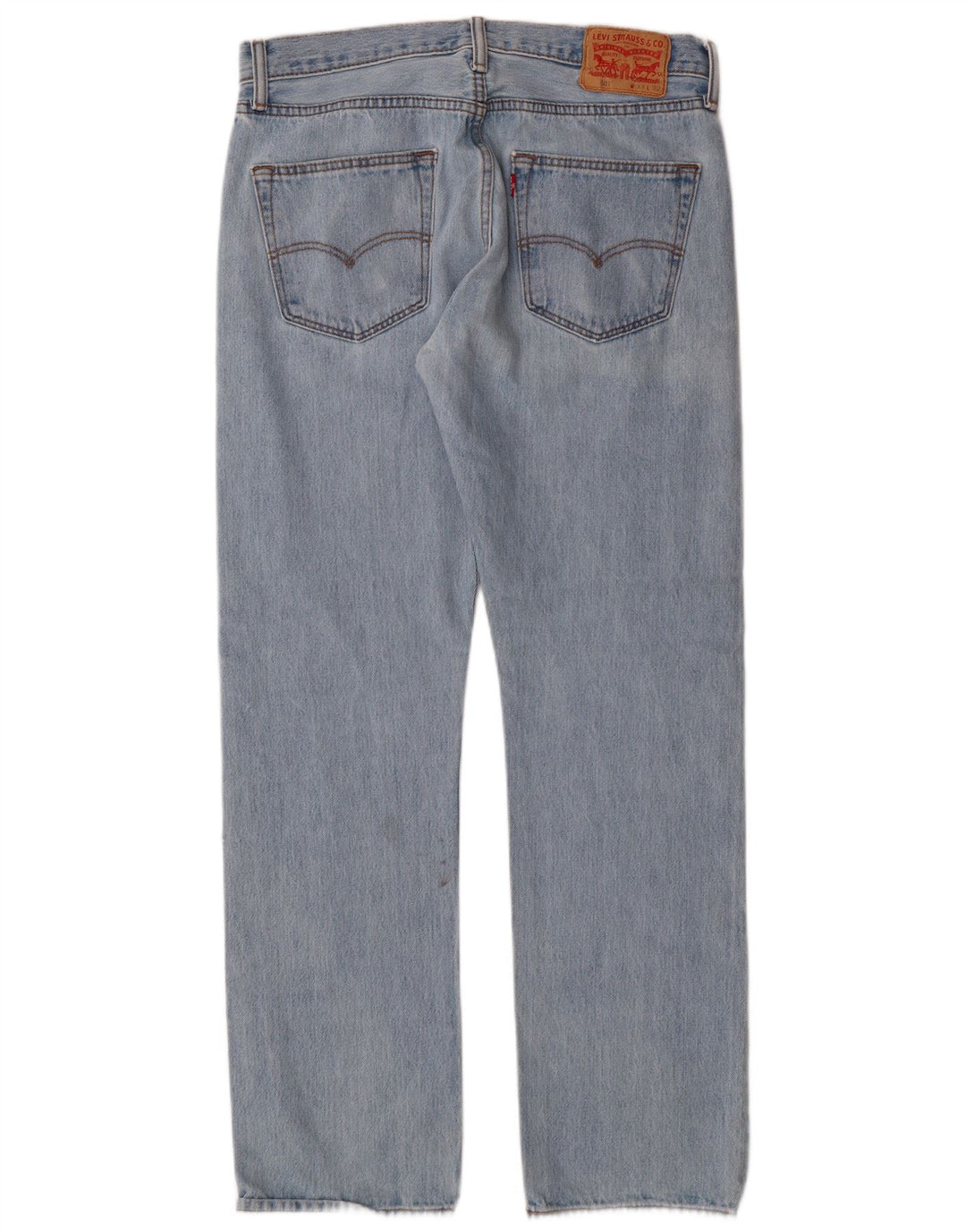Levi's Herre 501 lige jeans W33 L32 blå bomuld