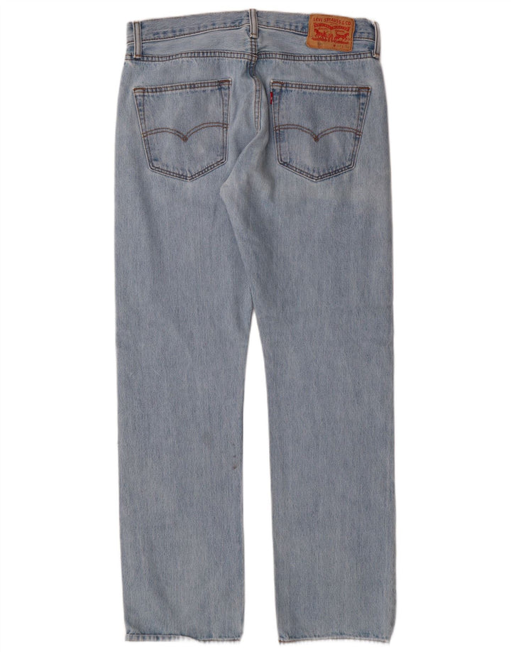 Levi's Herre 501 lige jeans W33 L32 blå bomuld