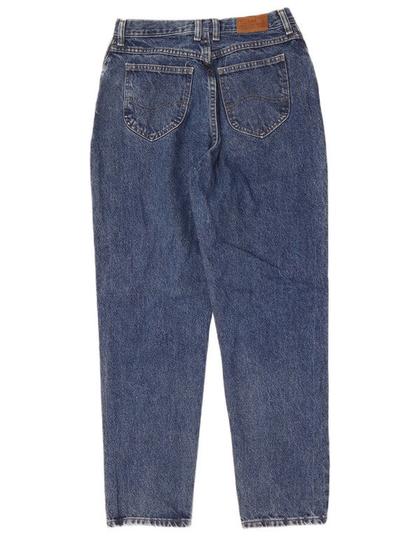 Lee Womens High Rise Tapered Jeans US 10 Medium W26 L29 Blue Cotton