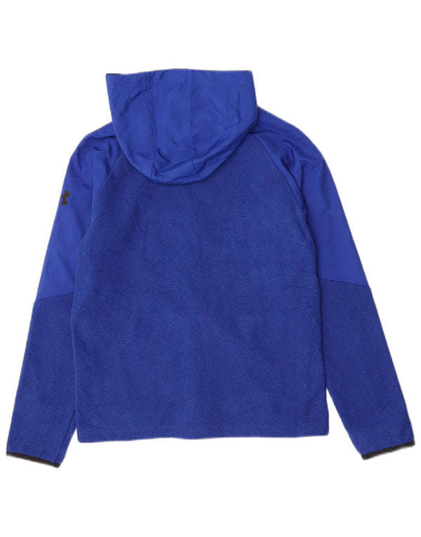 Under Armour Boys Cold Gear Hættetrøje med lynlås 13-14 år XL Blå