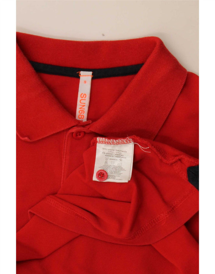 Sun68 Herre poloshirt Lille rød bomuld
