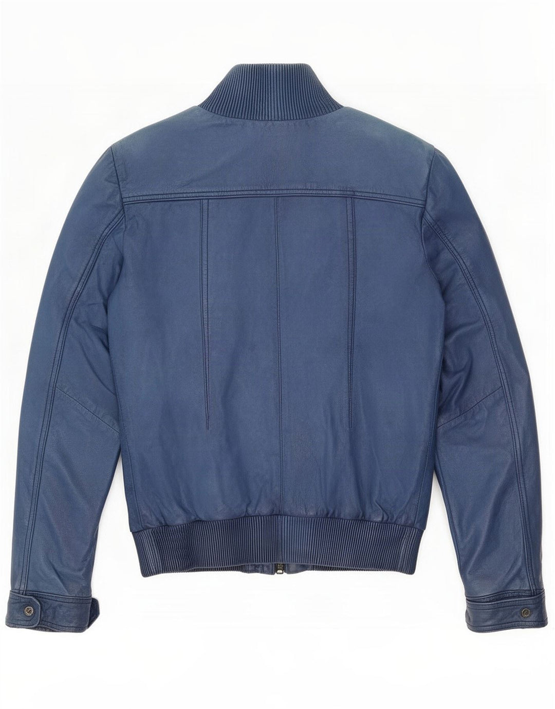 Bomboogie Dame Læderjakke UK 12 Medium Blue