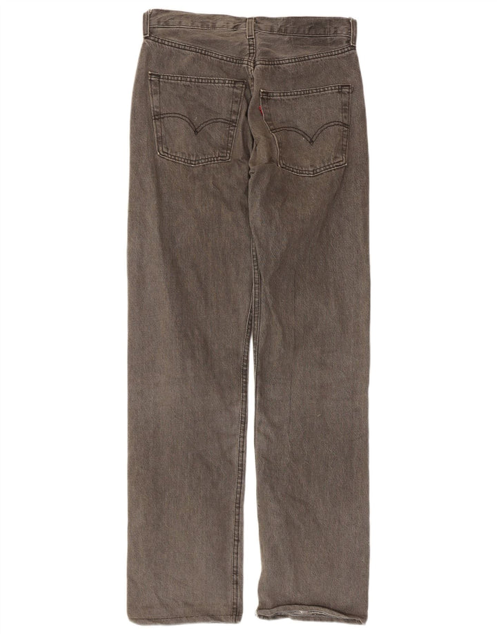 Levi's Straight Jeans til mænd W30 L34 Grå bomuld