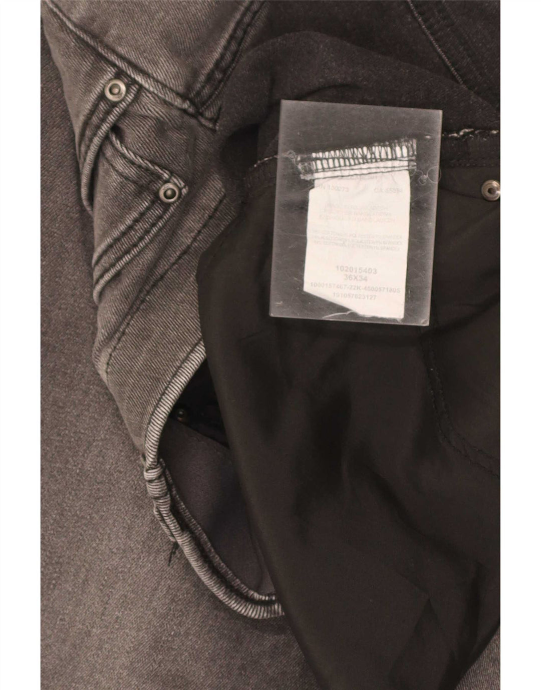 Lee Herre Slim Fit Straight Jeans W36 L34 Grå Bomuld