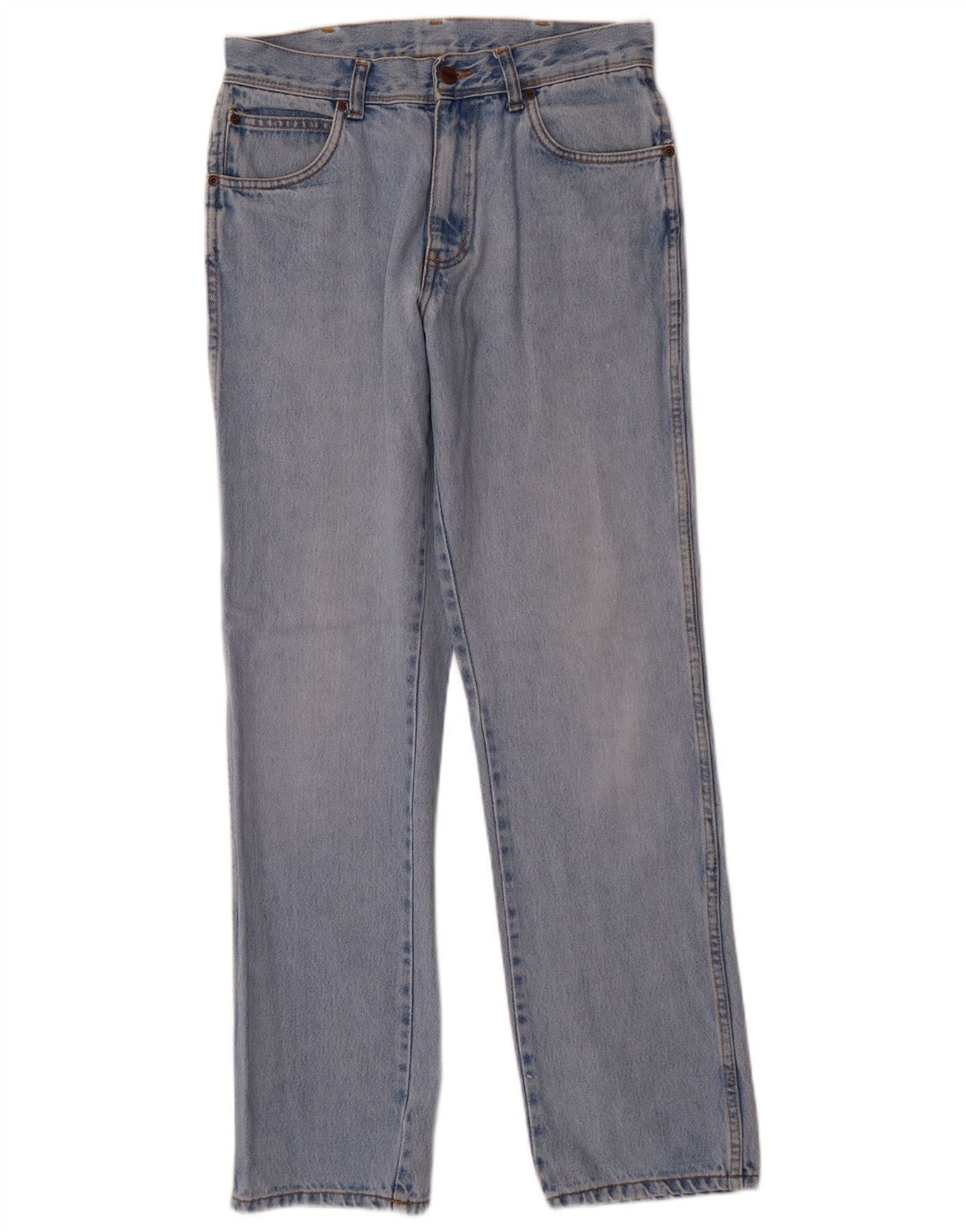 WRANGLER Herre Regular Fit Straight Jeans W32 L32 Blå Bomuld