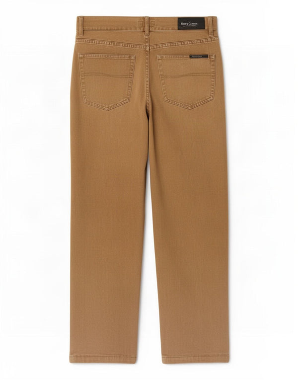 Henry Cottons Straight Jeans til mænd W34 L29 Beige Bomuld