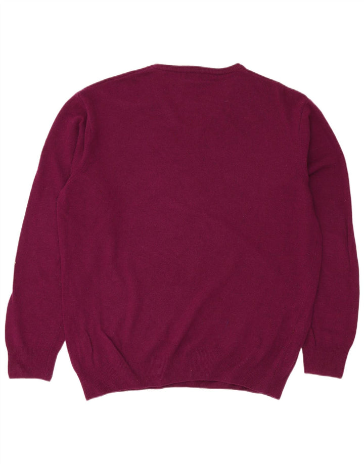 KAPPA Herre V-hals sweater 2XL Lilla lammeuld