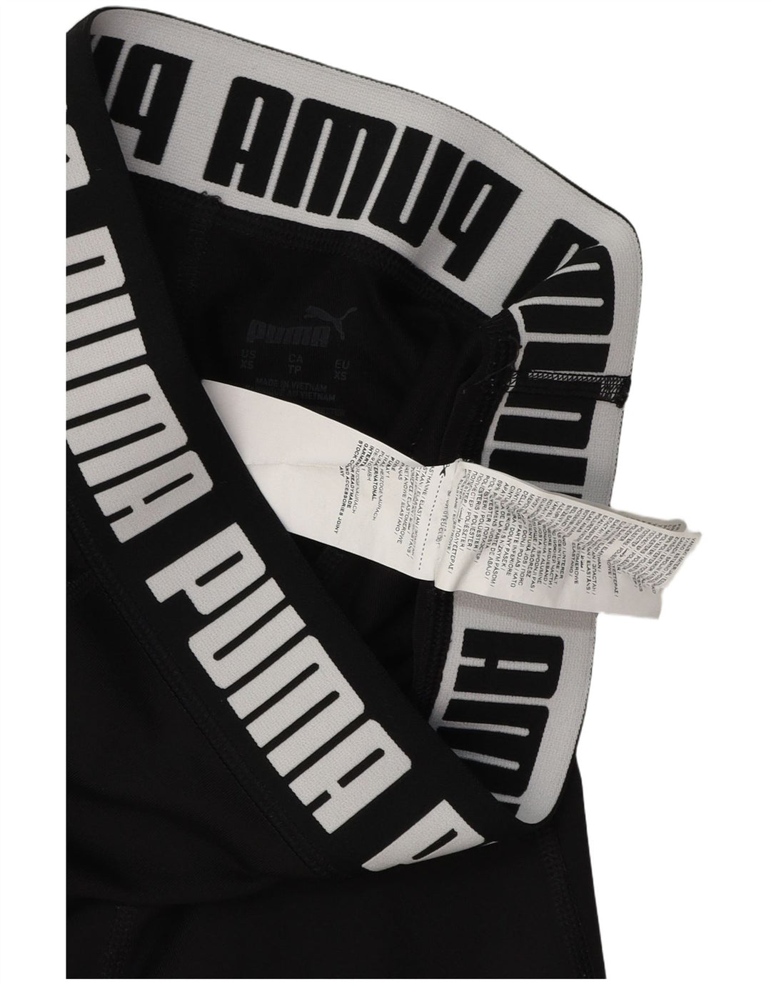PUMA Womens Graphic Sport Shorts UK 4 XS  Black Polyester