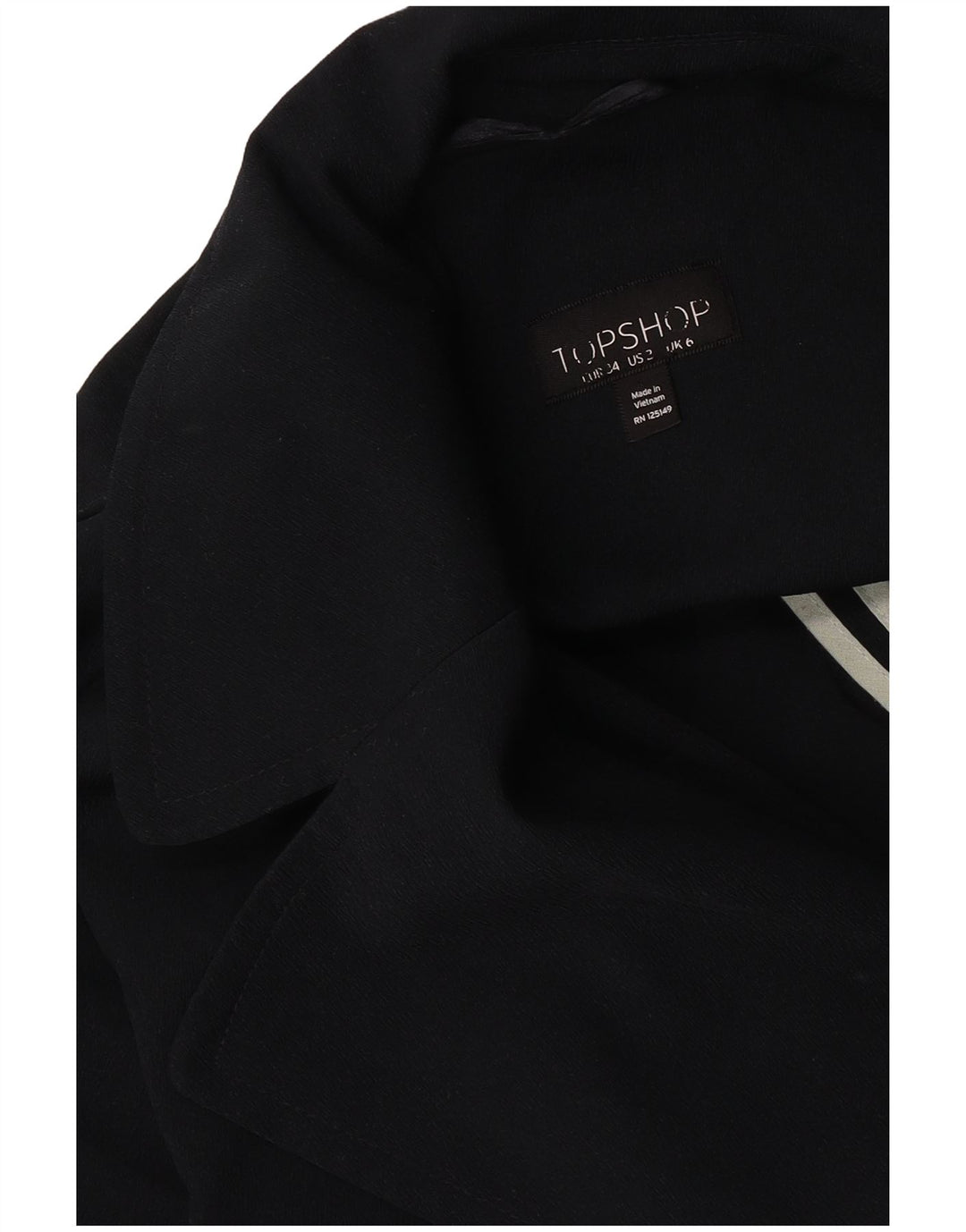 Topshop Dame Oversized Trench Coat UK 6 XS Navy Blue
