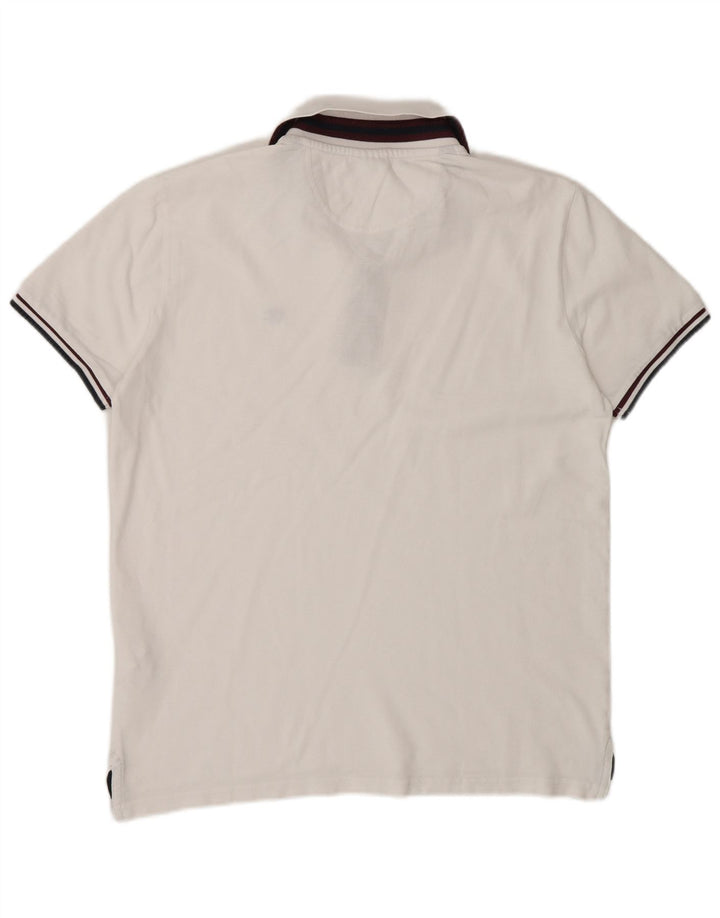 Champion Herre kortærmet poloshirt Lille hvid bomuld