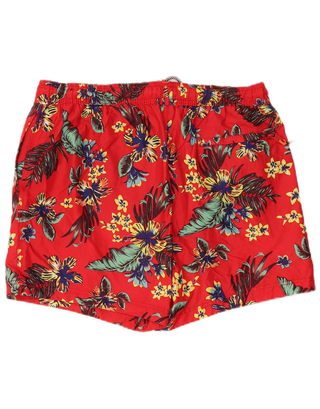 SUPERDRY Badeshorts til mænd 2XL rød blomstret polyester