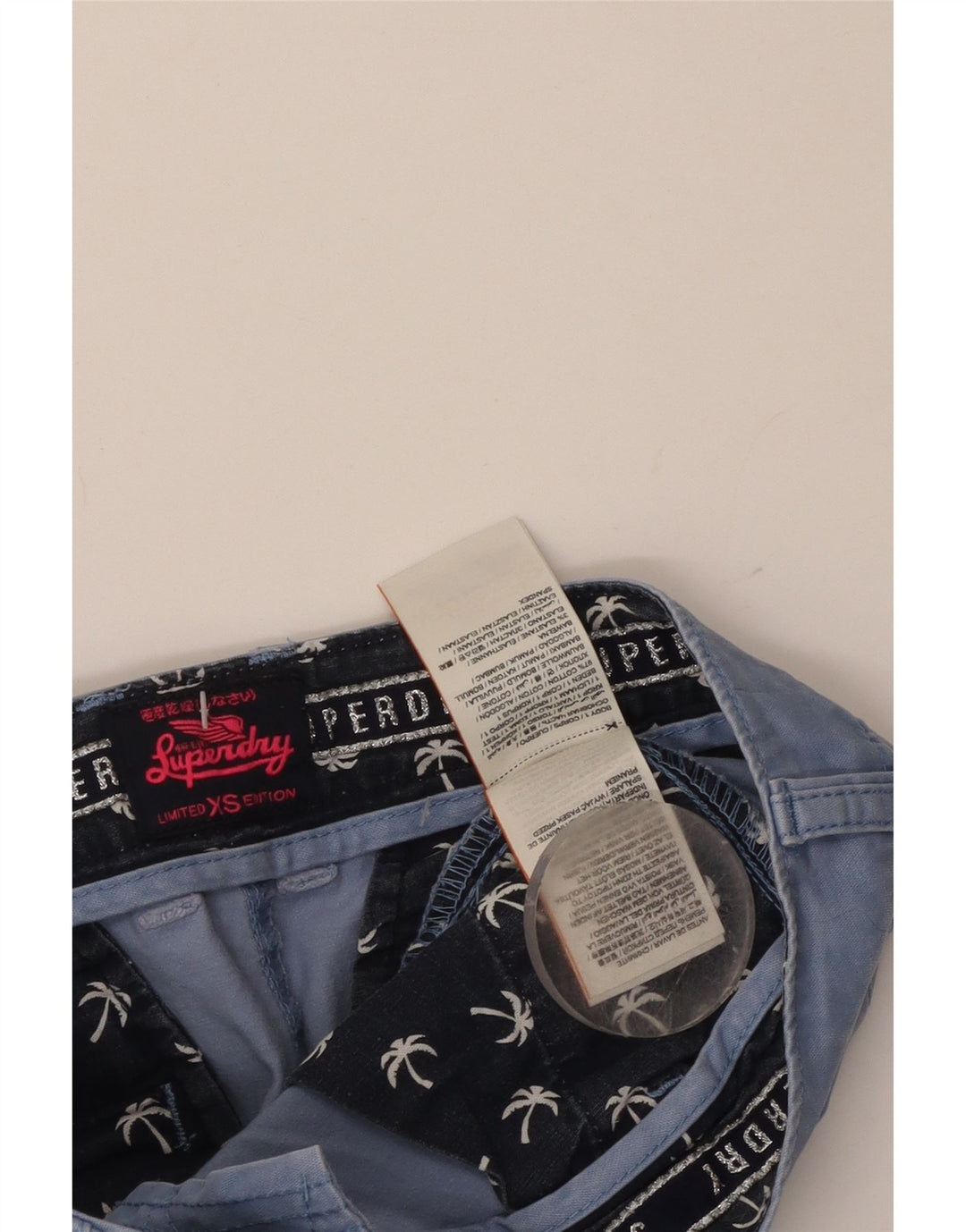Superdry Chino Shorts til mænd XS W30 Blå Bomuld
