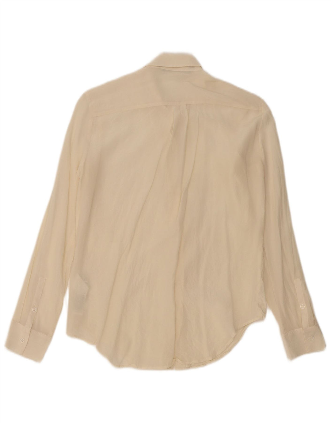 Zara Dameskjorte UK 12 Medium Off White Silke