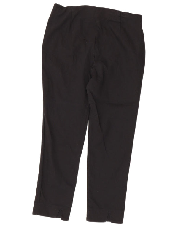 Coast Womens Slim Cropped Trousers UK 12 Medium W30 L24 Black Bomuld