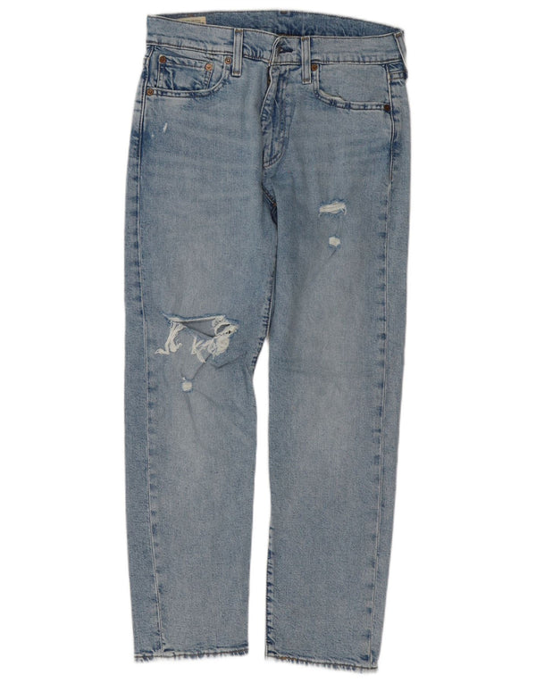 Levi's Herre 502 Distressed Tapered Jeans W30 L30 Blå Bomuld