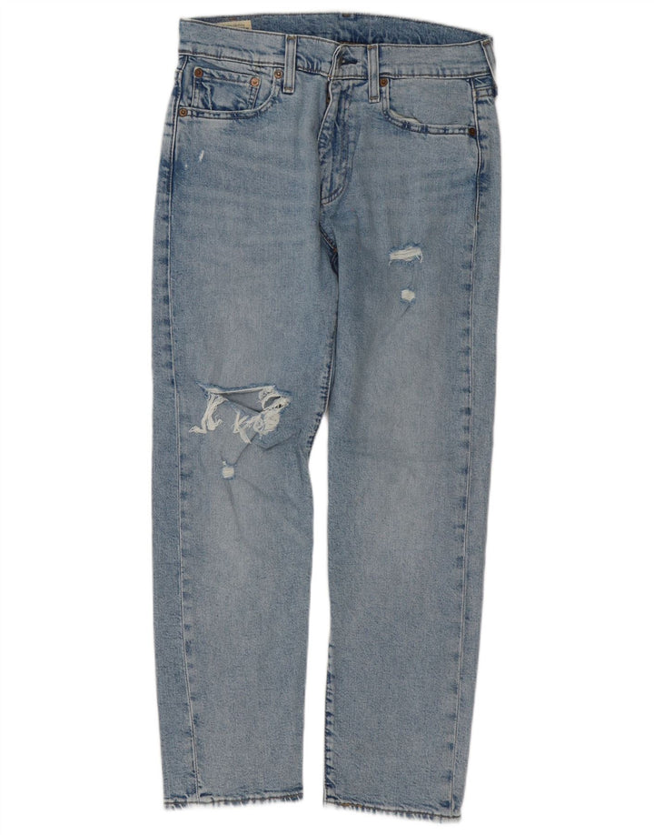 Levi's Herre 502 Distressed Tapered Jeans W30 L30 Blå Bomuld
