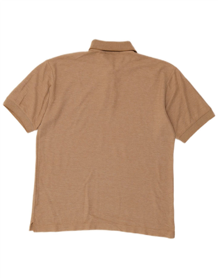 FILA Poloshirt til mænd IT 48 Medium Brun Flecked Bomuld