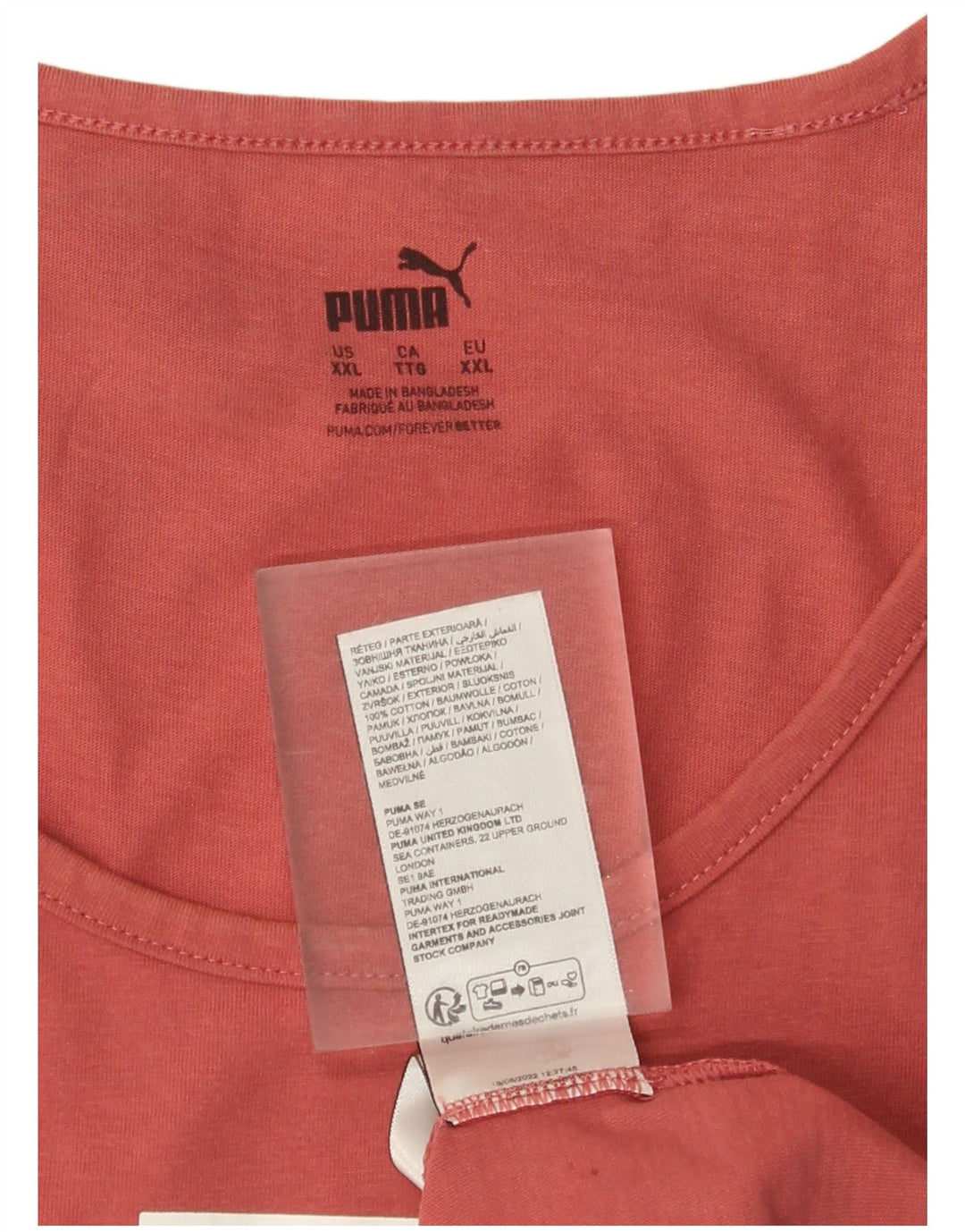 Puma Herre Grafisk Vest Top 2XL Pink Bomuld