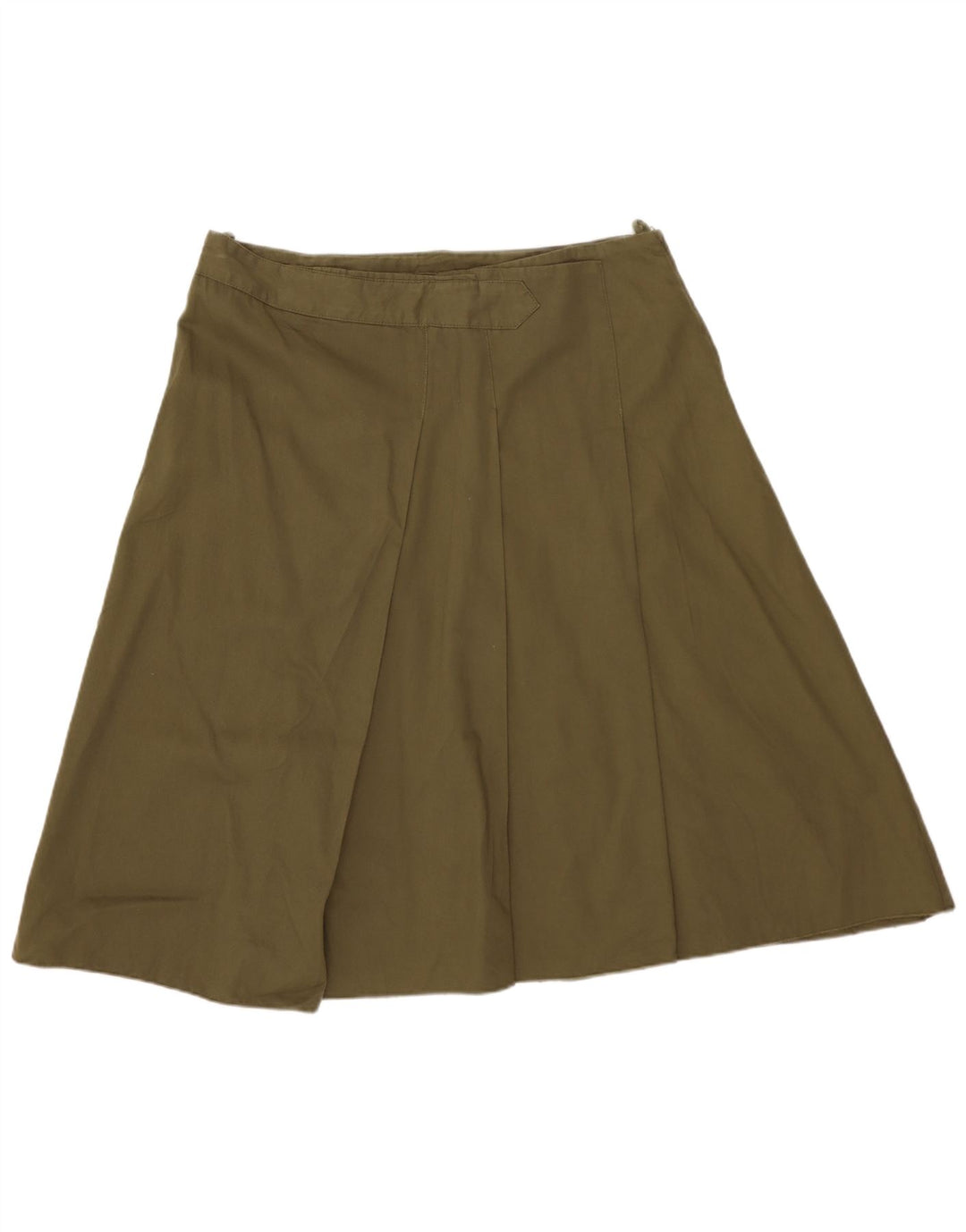 Benetton Dame A-Line Nederdel IT 44 Medium W32 Khaki
