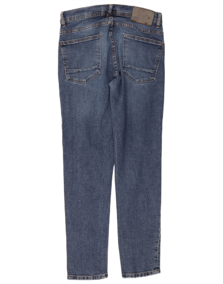 Zara Herre Slim Jeans EU 44 Large W34 L30 Blå Bomuld