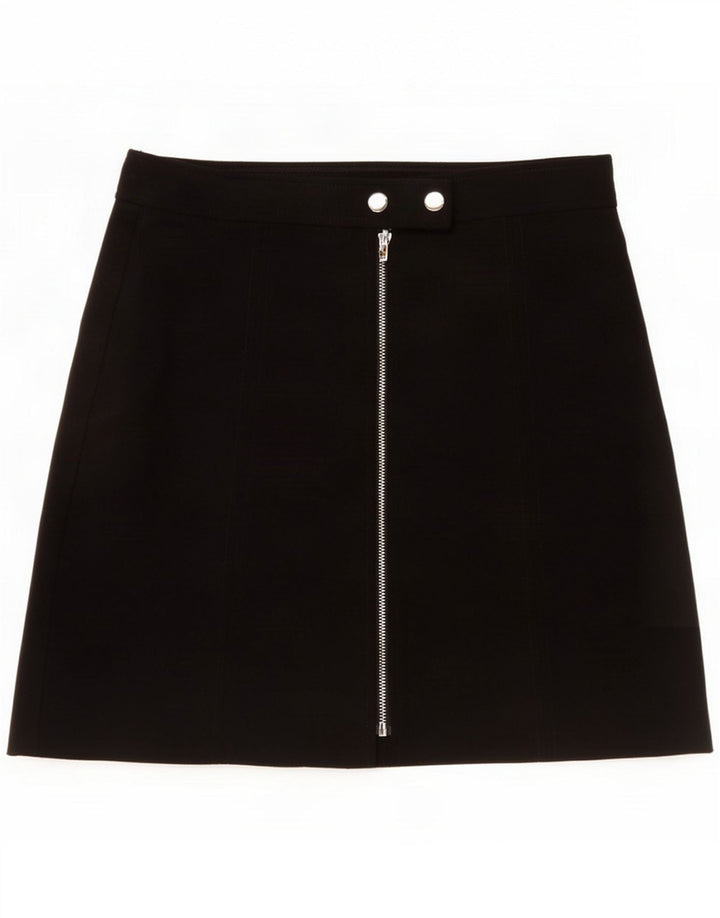 Warehouse Dame Mini-nederdel UK 12 Medium W29 Sort Polyester