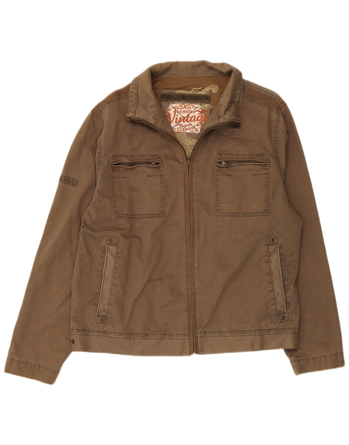 Marks & Spencer Herre Blue Harbor Utility Jacket UK 40 Large Khaki