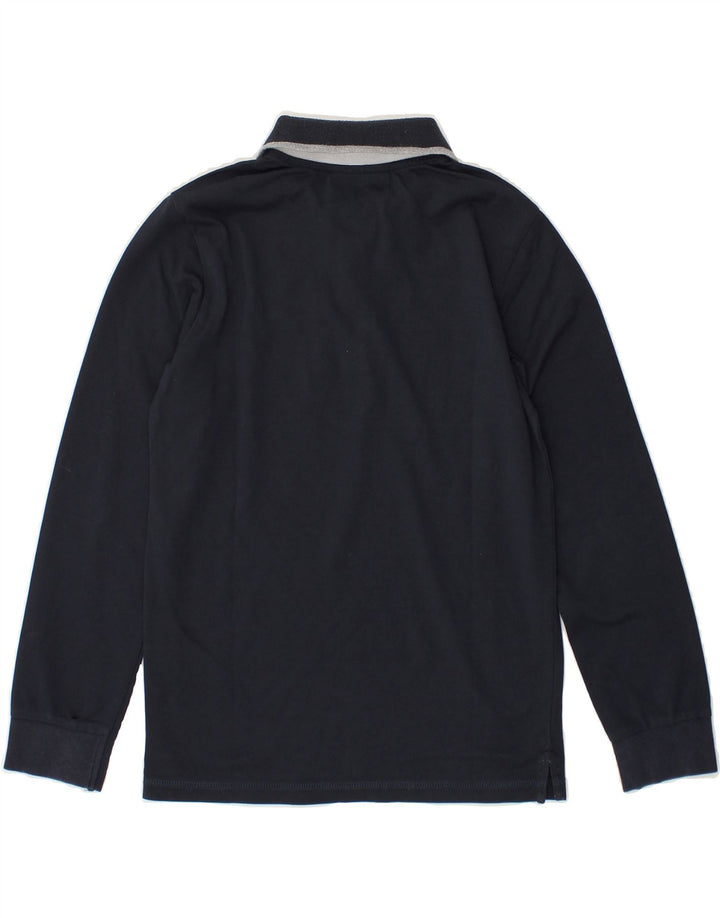CHAMPION Boys Long Sleeve Polo Shirt 9-10 Years Medium  Navy Blue Cotton | Vintage Champion | Thrift | Second-Hand Champion | Used Clothing | Messina Hembry 