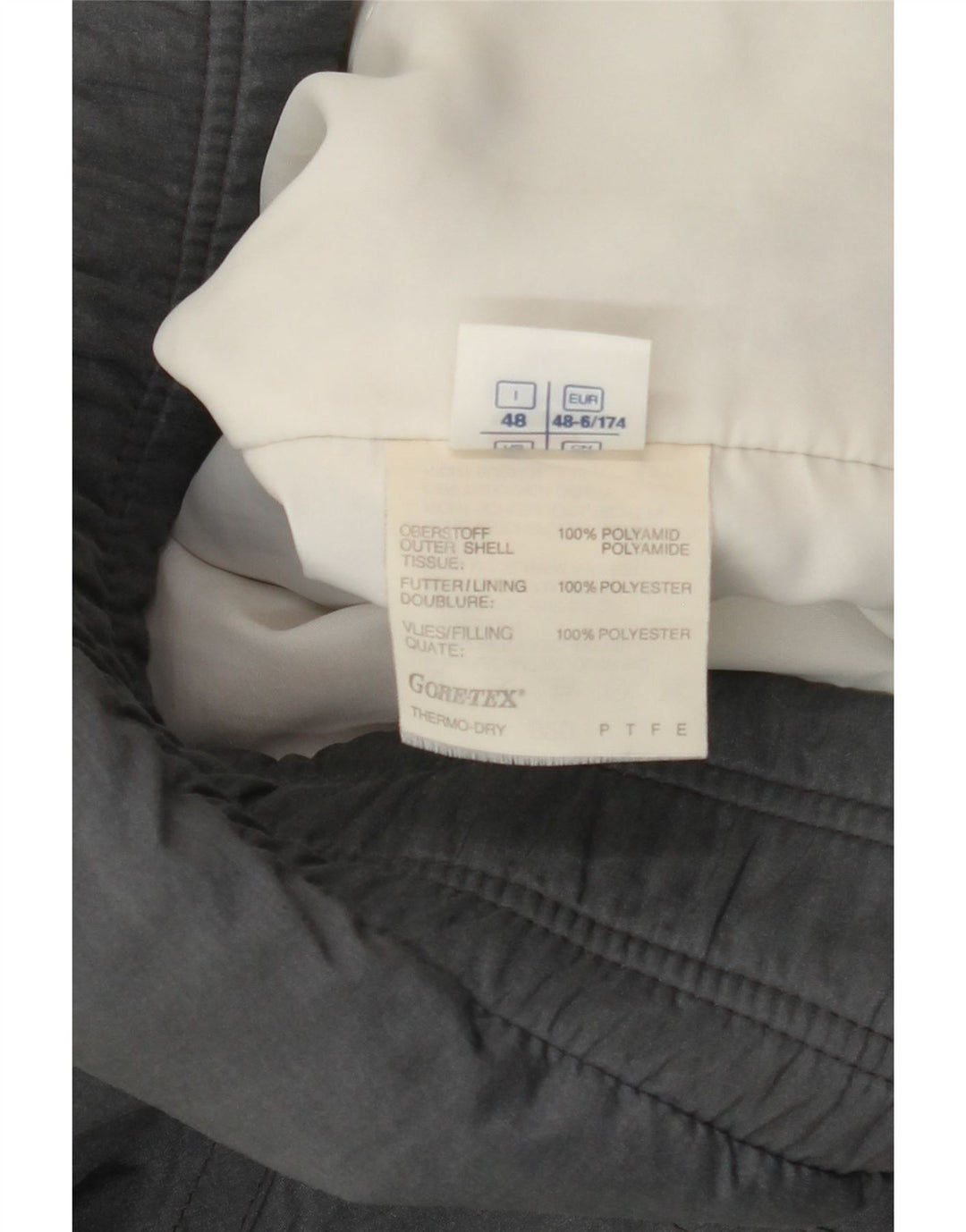 ELHO Mens Hooded Windbreaker Jacket IT 48 Medium Grey Polyamide Vintage Elho and Second-Hand Elho from Messina Hembry 