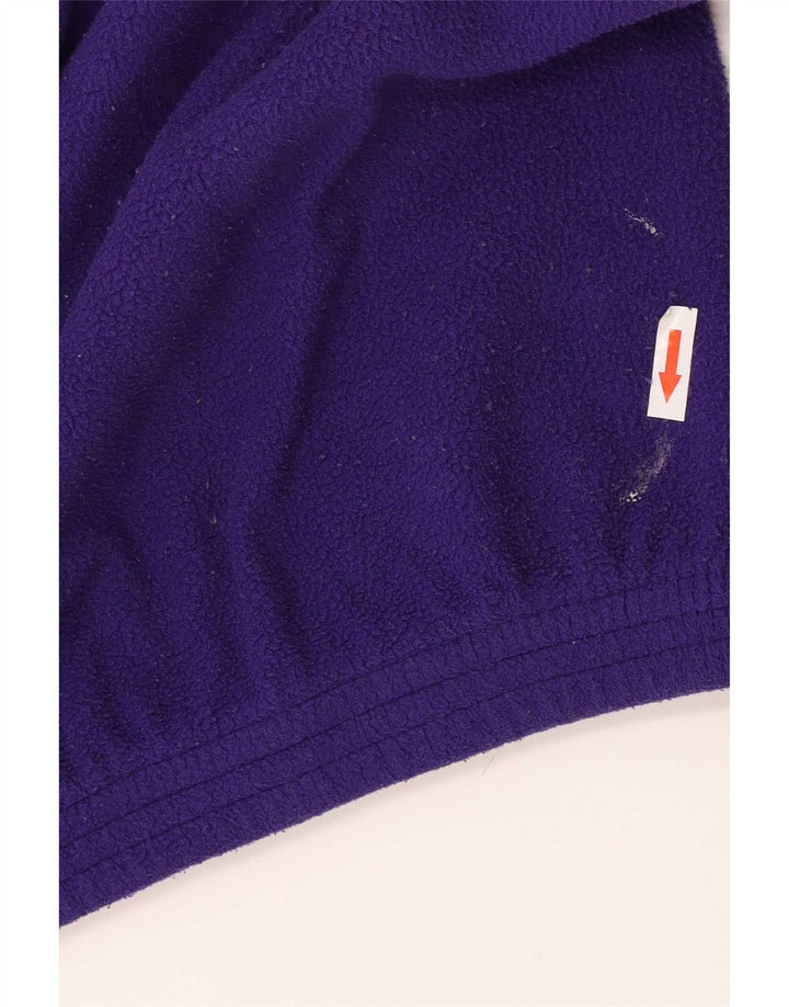 Brugi Herre lynlås-hals Fleece Jumper Medium Lilla Colourblock Polyester