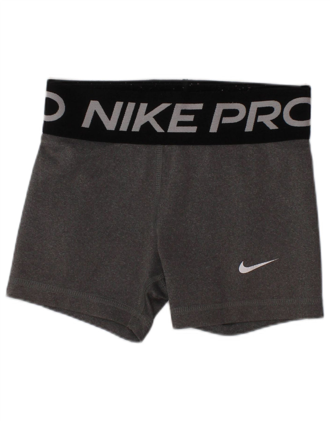 NIKE Dri Fit grafiske sportsshorts til piger 6-7 år XS Grå polyester