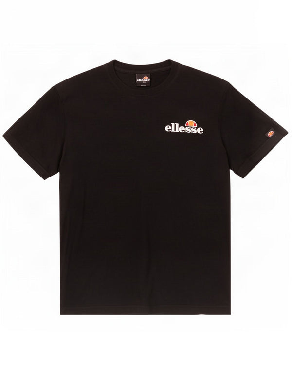 Ellesse Mens T-Shirt Top Medium Black Cotton