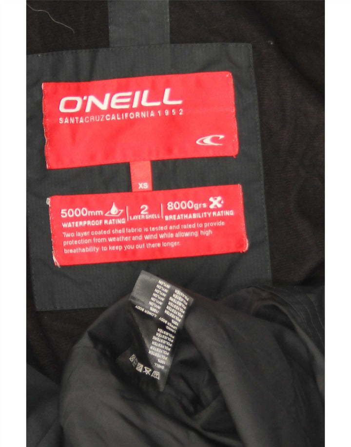O'Neill Herre Graphic Hooded Windbreaker Jacket UK 34 XS Sort Polyester
