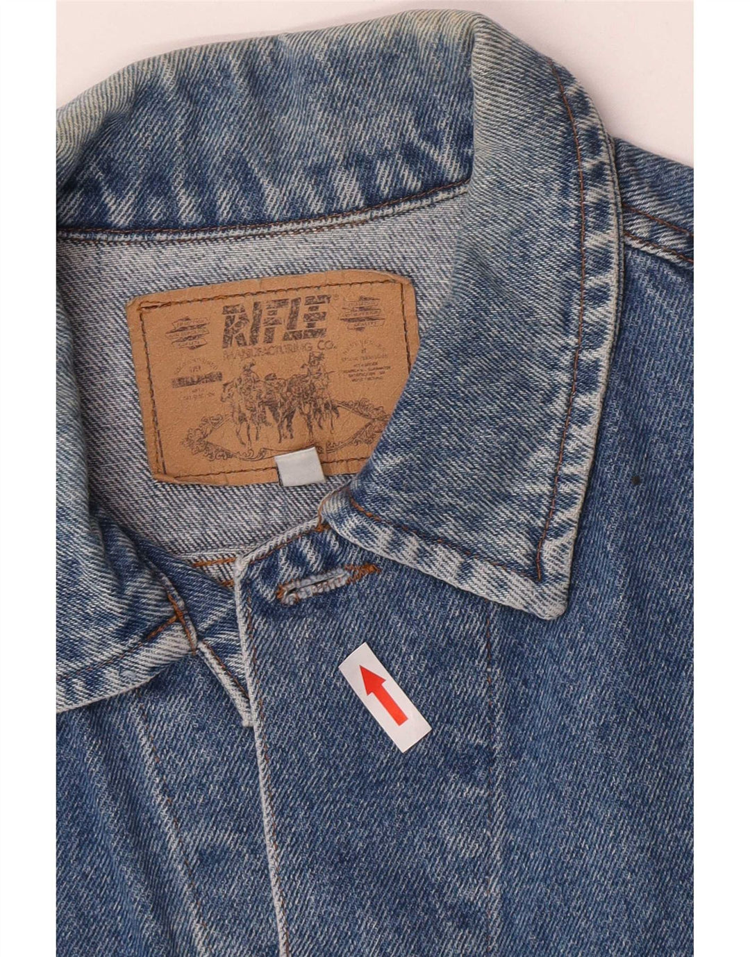 Rifle Denimjakke til mænd UK 42 XL Blå