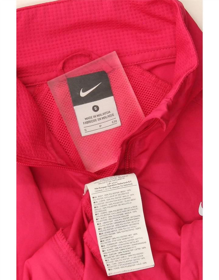 NIKE træningsdragt topjakke til kvinder UK 10 Lille rød polyester